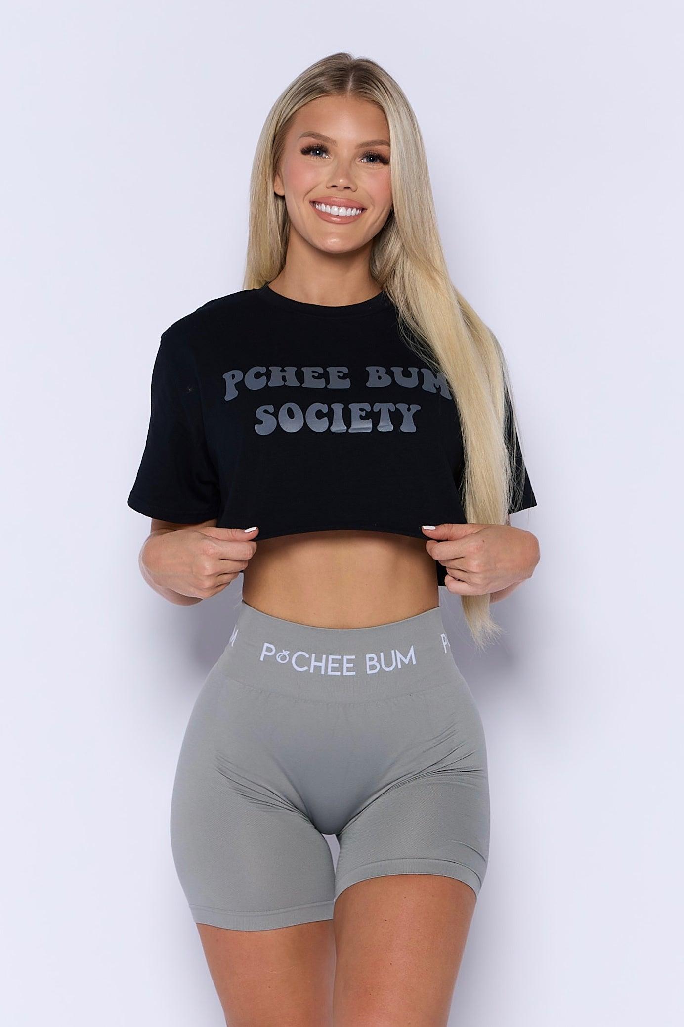 Pchee Bum Society Crop Tee - Pcheebum