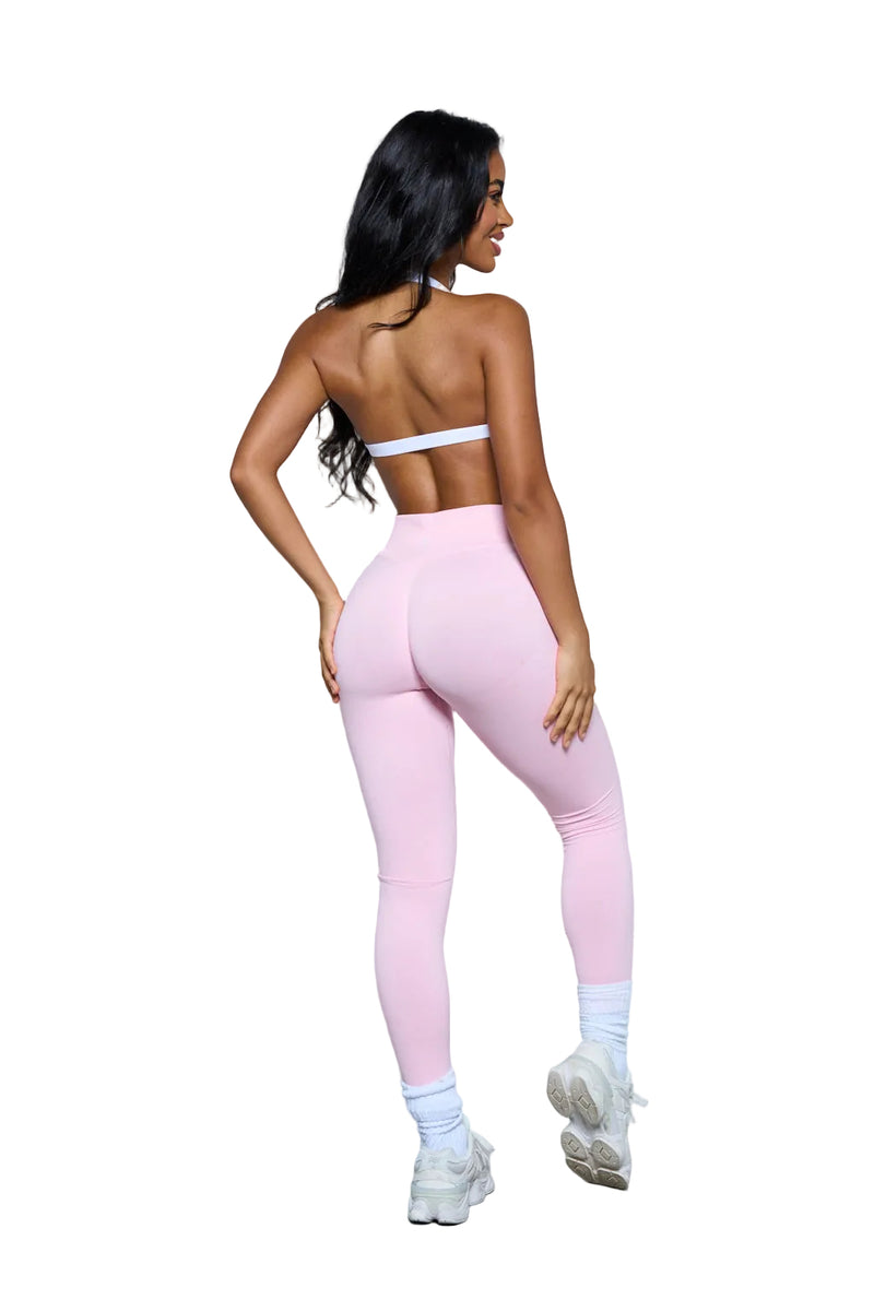 Light Pink Shaping Scrunch Butt Leggings