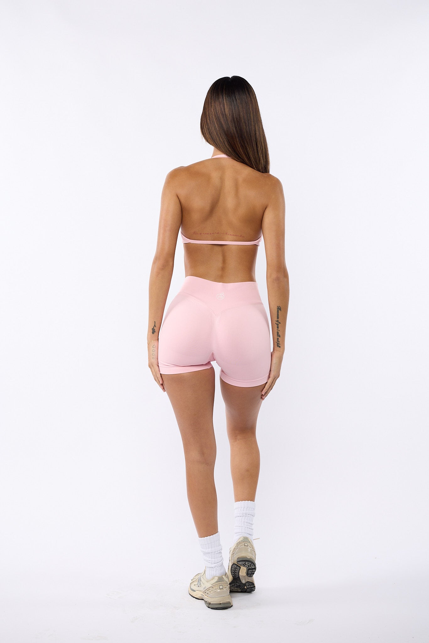 Light Pink Bombshell Sports Bra and Shaping Short Set