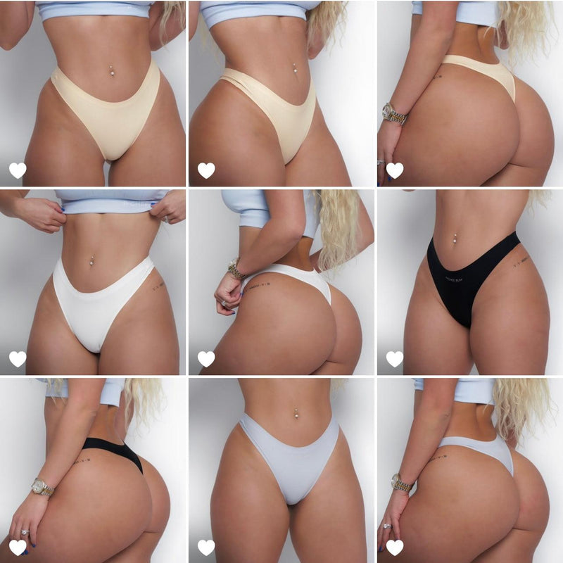 Pcheebum Seamless Panties — back view showing no-show smooth waistband