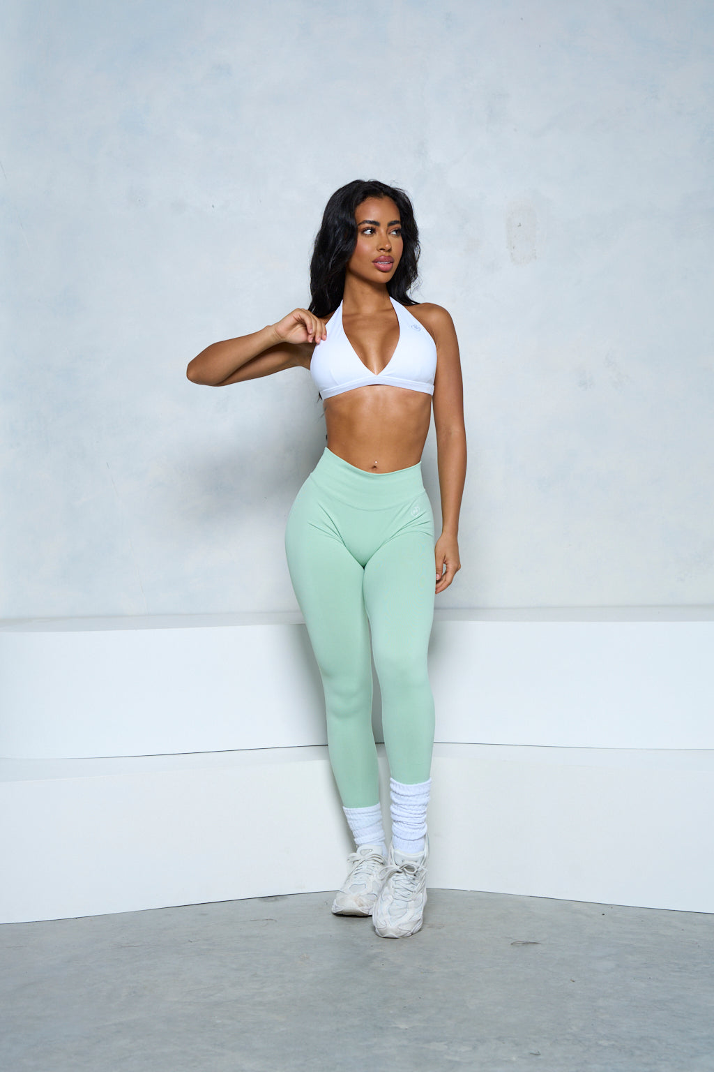 Pastel Mint Shaping Scrunch Butt Leggings