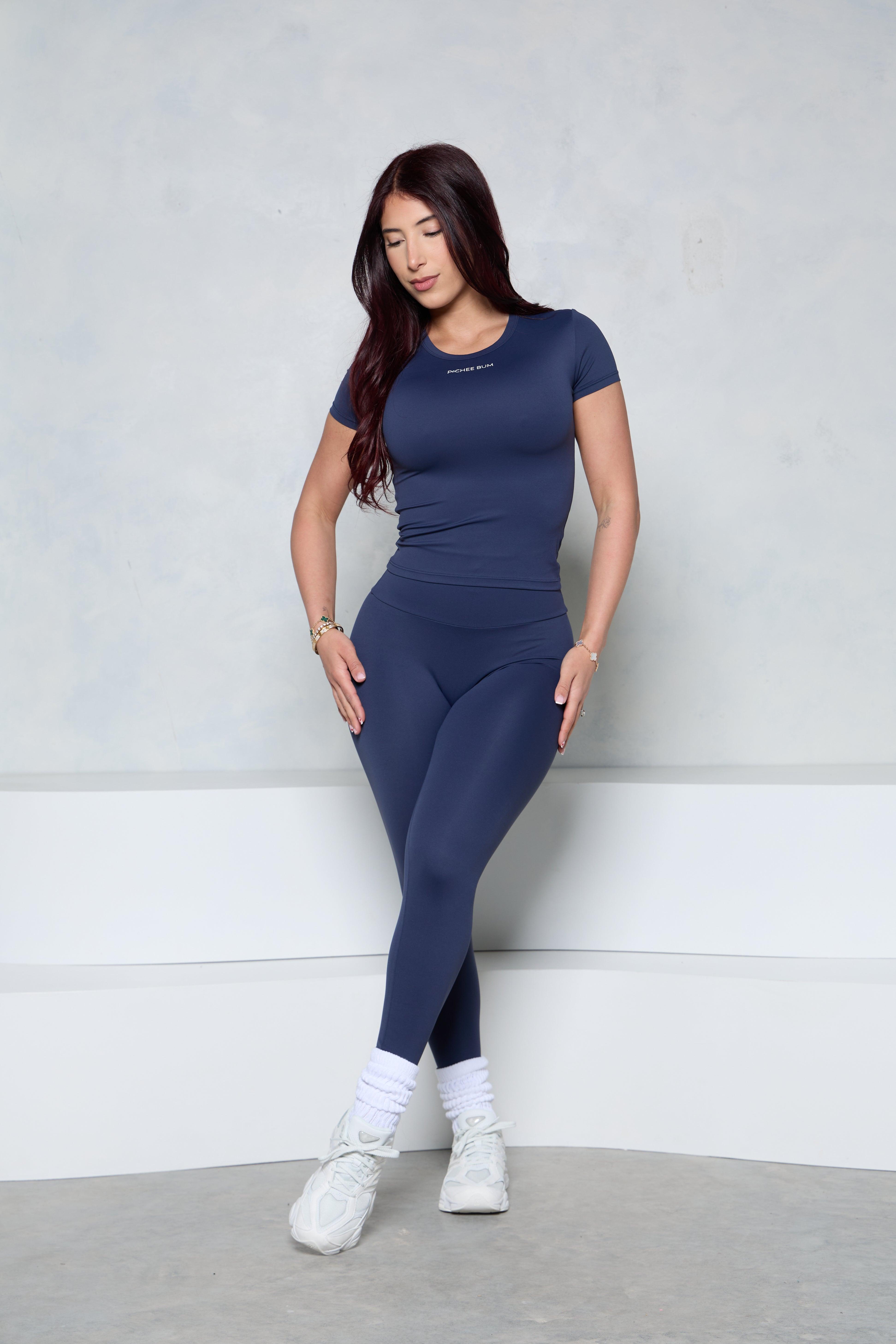 Pchee Essential Navy Tee and Legging Set - Pcheebum