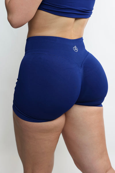 Midnight Blue Mid-Rise Shaping Shorts