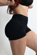 Black Mid-Rise Shaping Shorts — view 2
