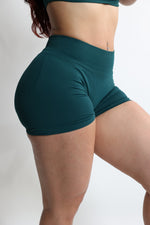 Forest Green Mid-Rise Shaping Shorts — view 2