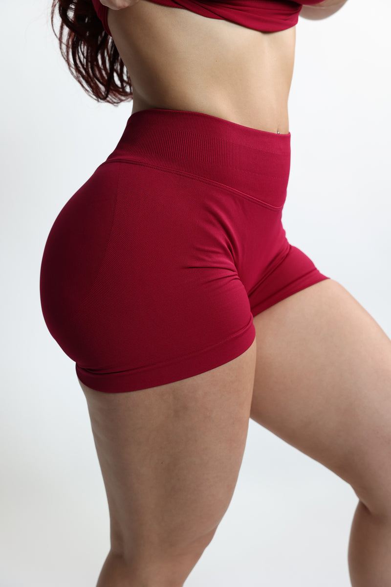 Berry Mid-Rise Shaping Shorts — view 2