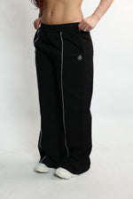 Black Striped Baggy Pants — view 2