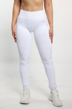 White V-Back Shaping Scrunch Butt Leggings — view 2