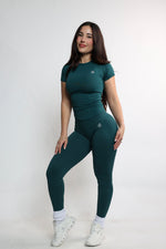 Forest Green Shaping Scrunch Butt Leggings — view 4