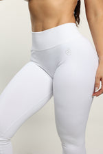 White V-Back Shaping Scrunch Butt Leggings — view 5