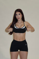 Soft Black V-Back Shaping Scrunch Butt Shorts — view 4