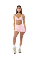 Light Pink Bombshell Sports Bra and Shaping Short Set