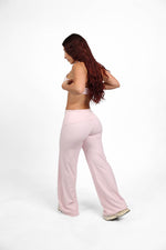 Soft Pink Bra and Fold-over Straight Pant Set — view 6