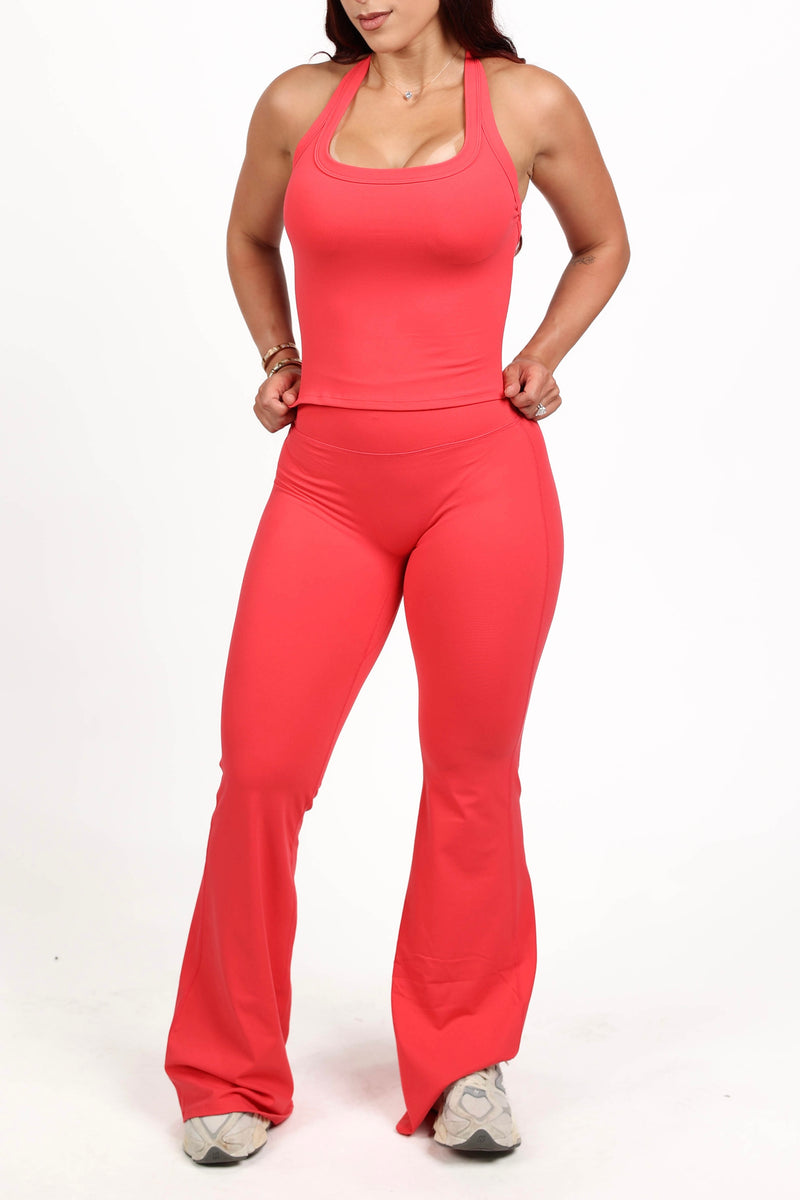 Coral Snatching Tank and Flare Pant Set — view 2