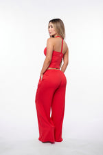 Red Halter Lounge Pant Set