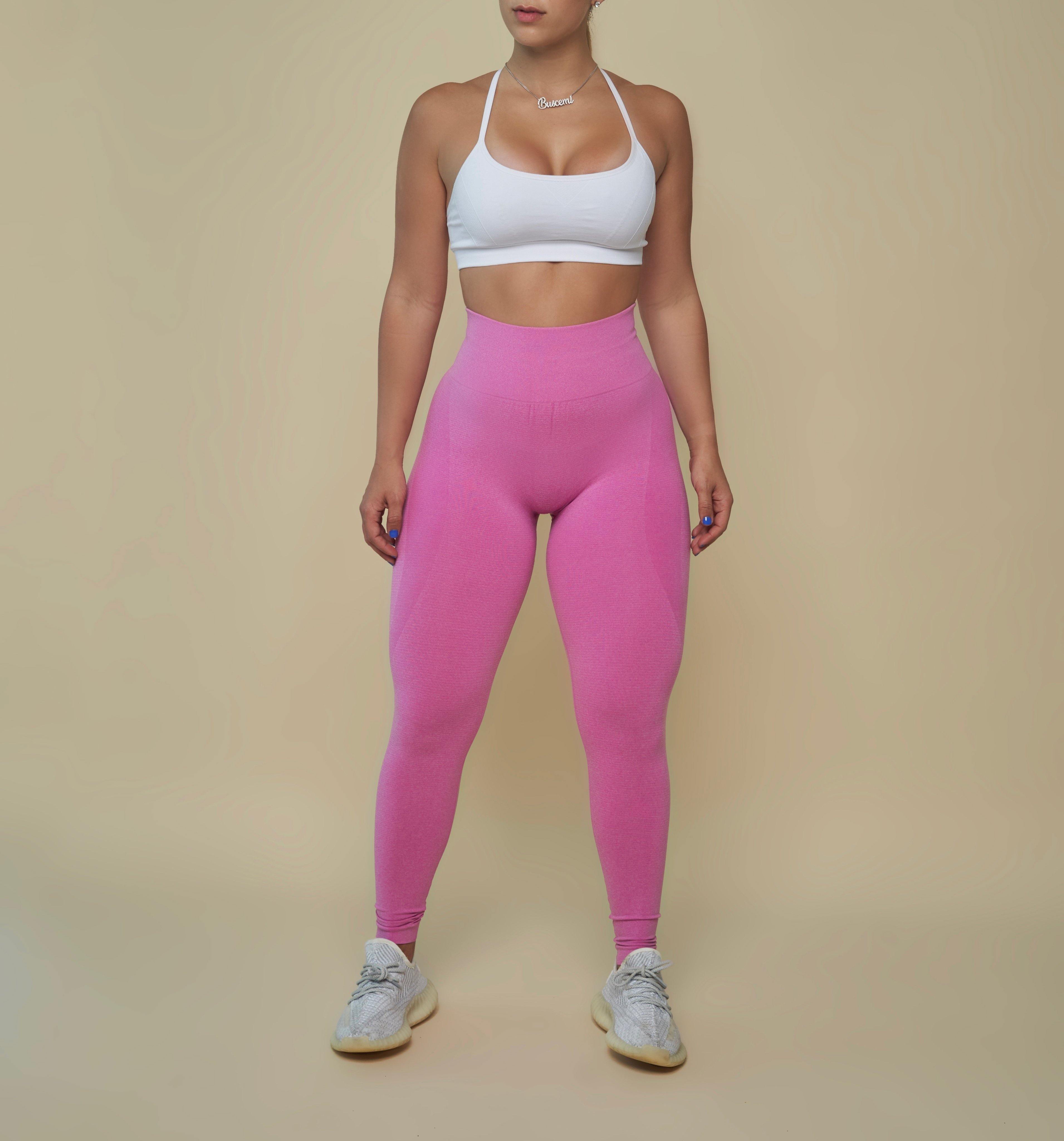 Baby Pink Seamless Leggings - Pcheebum